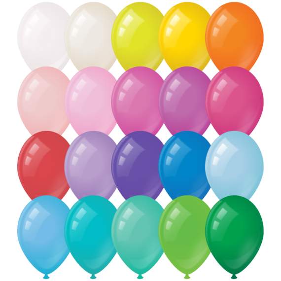 Воздушные шары,(100 шт/уп.),1 шт,М12/30см, ArtSpace, пастель, 20 цветов ассорти,BL_16090