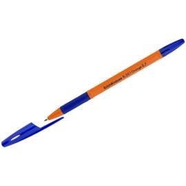 Ручка шариковая Erich Krause "R-301 Orange" синяя, 0,7мм, грип,39531