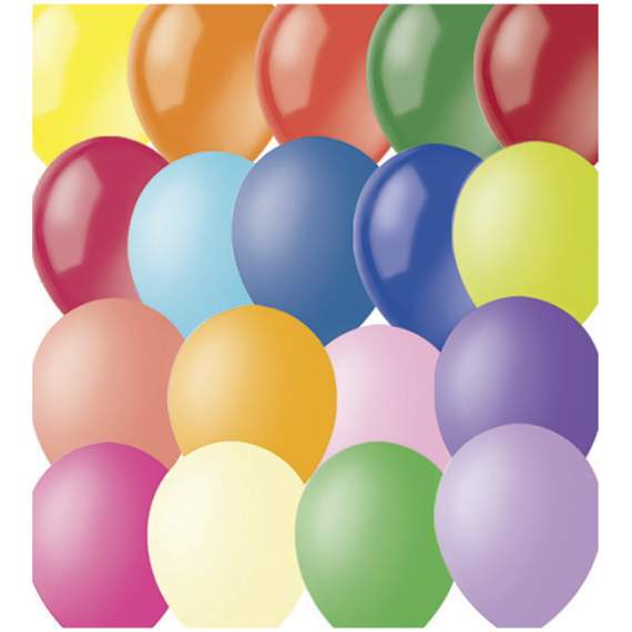 Воздушные шары,(100 шт/уп.),1 шт,М12/30см, Поиск, ассорти, декор	,4607028769290