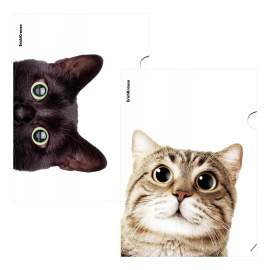 Папка-уголок ErichKrause, А4, 160мкм, Hiding Cats, 4 дизайна,61139