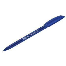 Ручка шариковая Berlingo "Triangle 100T" синяя, 0,7мм, трехгран., игольчатый стержень,CBp_07105