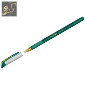 Ручка шариковая Berlingo "xGold" зеленая, 0,7мм, игольчатый стержень, грип CBp_07503