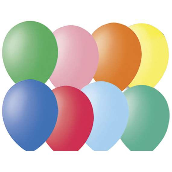 Воздушные шары,(100 шт/уп.),1 шт,М12/30см, Поиск, ассорти, пастель,4607028761492