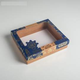 Коробка подарочная "Море", 23.5 × 20.5 × 5.5см,4810412