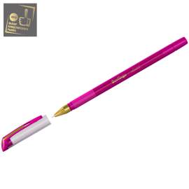 Ручка шариковая Berlingo "xGold" розовая, 0,7мм, игольчатый стержень, грип CBp_07505