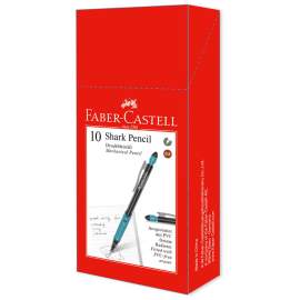Карандаш механический Faber-Castell "Shark", HB, 0,5мм, грип, с ластиком, ассорти,531512