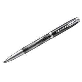 Ручка подарочная роллер Parker "IM Se Metallic Pursuit",черная, узел 0,8мм, линия 0,5мм,2074145
