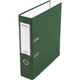 Папка-регистратор PP 80мм зеленый, метал.окантовка/карман, Lamark,AF0600-GN,AF0600-GN1