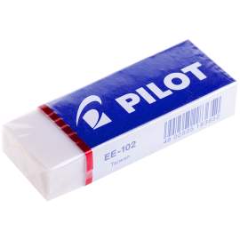 Ластик (стирательная резинка) Pilot, прямоугольный, винил, картонный футляр, 61*22*12мм,ЕЕ-102