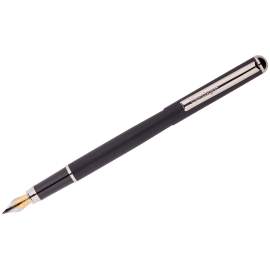 Ручка подарочная перьевая Berlingo "Silver Prestige" синяя, 0,8мм, корпус черн/хром,футляр,CPs_82101