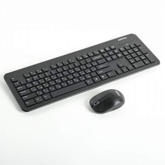 Клавиатура+мышь беспров.Smartbuy ONE214350AG-K,короткий ход клавиш,тихая,черн,SBC-2143