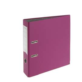 Папка-регистратор PP 80мм фиолетовый, метал.окантовка/карман, Lamark,AF0600-VL,AF0600-VL1