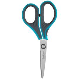 Ножницы 15см, эргономичные ручки, Berlingo "Smart tech", синие,DNn_15025_b
