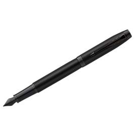 Ручка подарочная перьевая Parker "IM Achromatic Black" синяя, 0,8мм,2127741