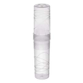 Пенал-тубус 195*45 СТАММ "Crystal", пластик, прозрачный,ПН55
