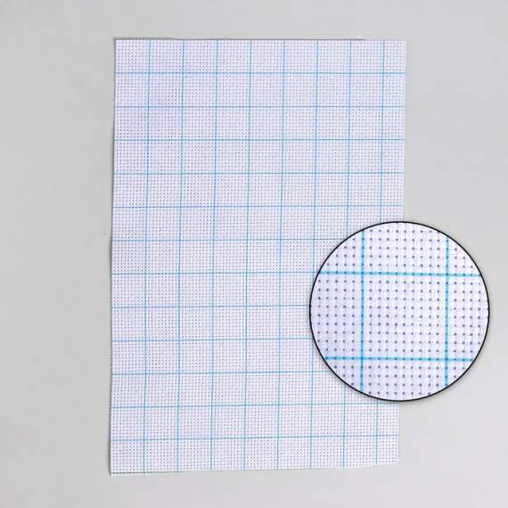 Канва для вышивания, в клетку, №11, 30 × 40 см, цвет белый