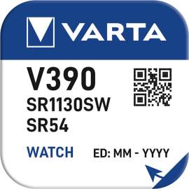 Батарейка часовая Varta 390 Watch 1шт/бл 380101111