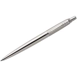 Ручка подарочная шариковая Parker"Jotter Premium Stainless Steel Diagonal CT"син,1,0мм,кноп,1953197