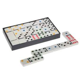 Игра настольная Домино 28 шт в картонной коробке, микс, 10*16см ,641201