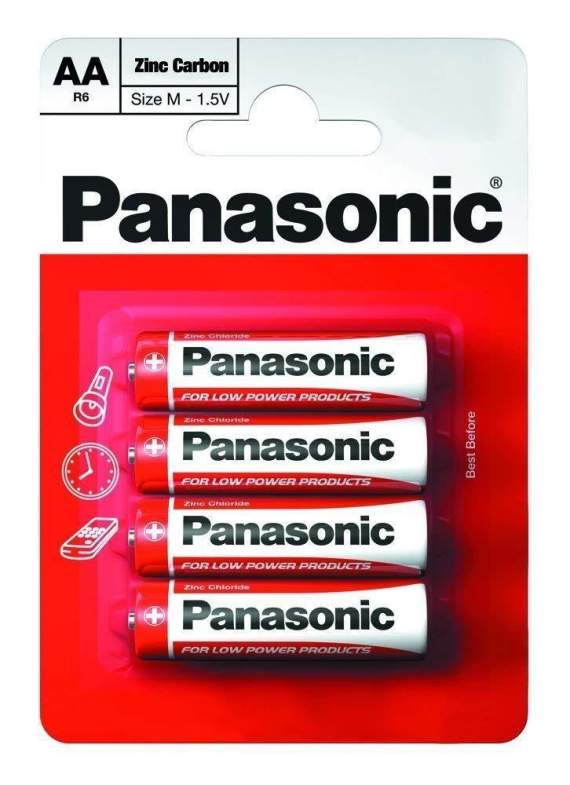 Батарейка Тип ААA Panasonic ZINC Carbon 1шт(4 шт/блистер)
