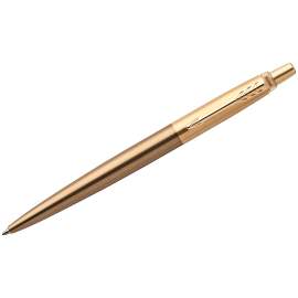 Ручка подарочная шариковая Parker "Jotter Premium West End Brushed Gold" синяя,1,0мм,кнопочн,1953203