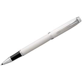 Ручка подарочная роллер Parker "IM White CT" черная, узел 0,8мм, линия 0,5мм,1931674