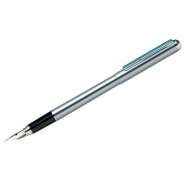 Ручка подарочная перьевая Berlingo "Silver Prestige" синяя, 0,8мм, корпус хром,футляр,CPs_82113