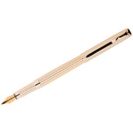 Ручка подарочная перьевая Delucci "Celeste",черная,0,8мм,цвет корпуса - золото,футляр,CPs_81914