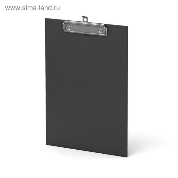 Планшет с зажимом Erich Krause А4, Standard черный, картон 2мм,754