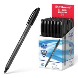 Ручка шариковая Erich Krause "Ultra Glide Technology U-108, 1,0мм, трехгран, черная,47596