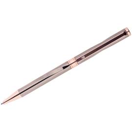 Ручка подарочная шариковая Delucci синяя, 1,0мм, корпус темно-серый/золото, поворот.,CPs_11727