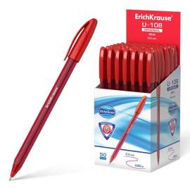 Ручка шариковая Erich Krause "Ultra Glide Technology U-108, 1,0мм, трехгран, красная,47597