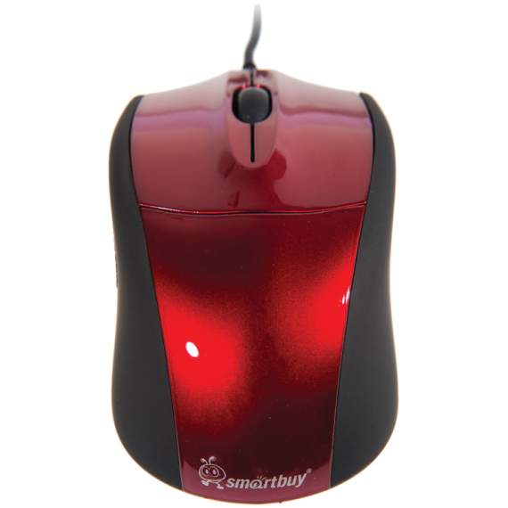 Мышь Smartbuy 325, USB, красный, 2btn+Roll,SBM-325-R