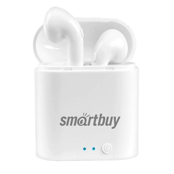 Наушники с микрофоном беспроводные Smartbuy i7 MINI, Bluetooth, разъем microUSB, белый,SBH-301