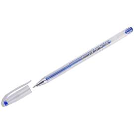 Ручка гелевая Crown "Hi-Jell Metallic" синяя металлик, 0,7мм,HJR-500GSM