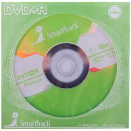 Диск DVD+R 4.7Gb Smart Track 16x (бумажный конверт),ST000702