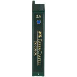 Грифели для механических карандашей Faber-Castell "TK-Color", 12шт., 0,5мм, синие,128544