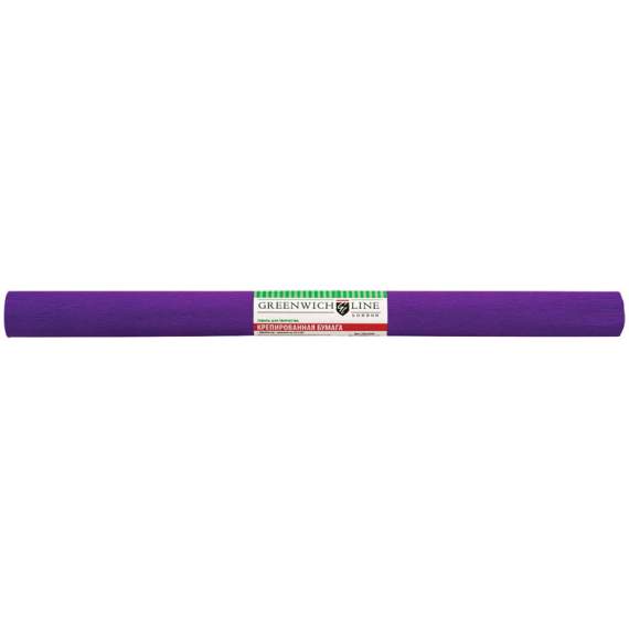 Бумага крепированная Greenwich Line, 50*250см, 32г/м2, фиолетовая, в рулоне,CR25042/СRi_34350