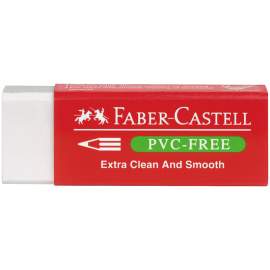 Ластик (стирательная резинка) Faber-Castell "PVC-free", прямоуг, картон. футляр, 63*22*11мм,189520