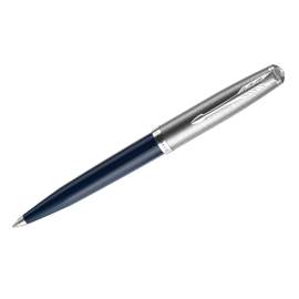 Ручка подарочная шариковая Parker "51 Midnight Blue CT", черная, 1,0мм, поворот.,2123503