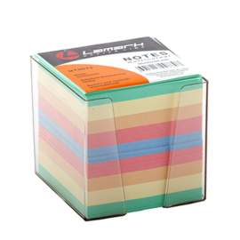 Блок для записи в подставке 9*9*9 цветной, 80г, Lamark,NT0073