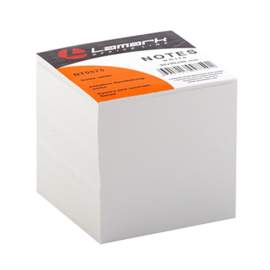 Блок для записи 9*9*9 белый, 80г, Lamark,NT0075