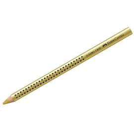Карандаш Faber-Castell "Jumbo Grip" золотой металлик, трехгран., утолщен., заточен.,110981