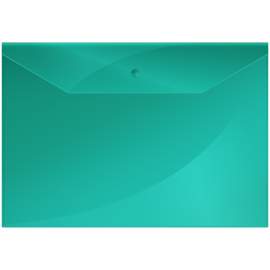 Папка-конверт на кнопке, А4 OfficeSpace, 150мкм, зеленая,Fmk12-3 / 220895
