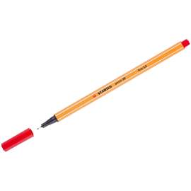 Ручка капиллярная Stabilo "Point 88" красная, 0,4мм	,88/40