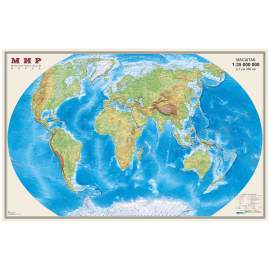 Карта "Мир" физическая DMB, 1:35млн., 900*580мм,ОСН1234113