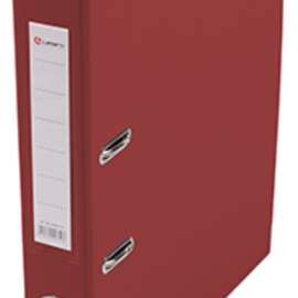 Папка-регистратор PP 50мм красный, металл.окантовка, карман,Lamark0601-RD,AF0601-RD1