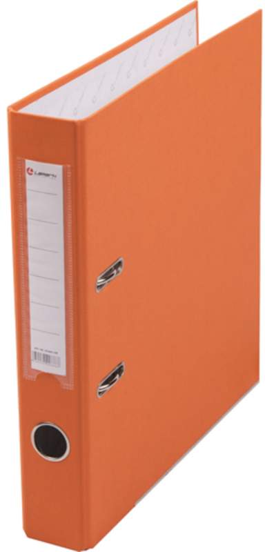 Папка-регистратор PP 50мм оранжевый,металл.окантовка,разобранная,Lamark AF0601-OR