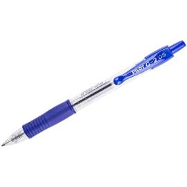 Ручка гелевая автоматическая Pilot "G-2" синяя, узел 0,5мм,ЛИНИЯ 0,3мм грип,BL-G2-5-L