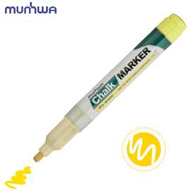 Маркер меловой MunHwa "Chalk Marker" желтый, 3мм, спиртовая основа,CM-08